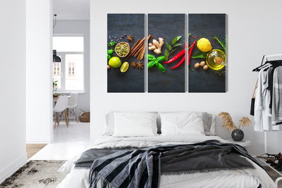 Ljuddämpande tavla - Fresh aromatic spices