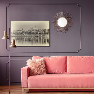 Ljuddämpande tavla - Warsaw and the vistula