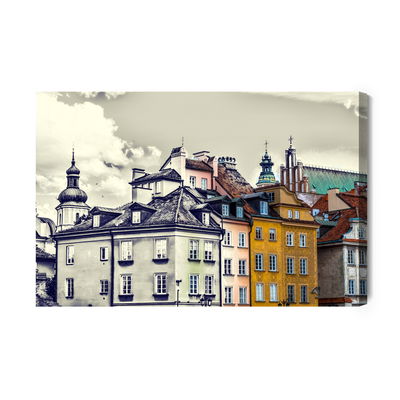 Ljuddämpande tavla - Warsaw vintage buildings