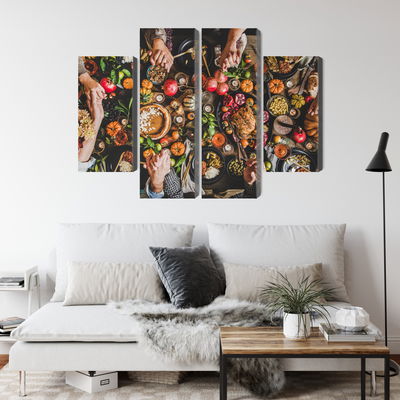 Ljuddämpande tavla - The table was set abundantly