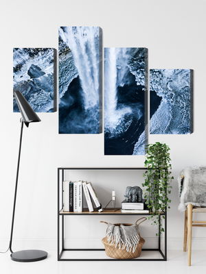 Ljuddämpande tavla - Winter waterfall