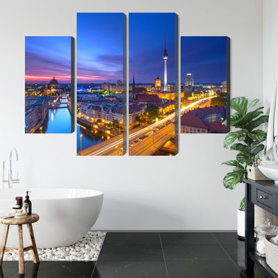 Ljuddämpande tavla - Berlin panorama at sunset