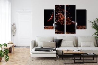 Ljuddämpande tavla - Cayenne pepper in flight