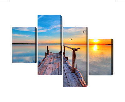 Ljuddämpande tavla - West by the lake