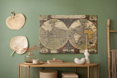 Ljuddämpande tavla - Ancient world map