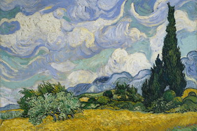 Ljuddämpande tavla - Vincent van gogh "wheat field