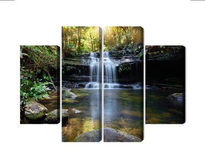 Ljuddämpande tavla - A waterfall in the bush