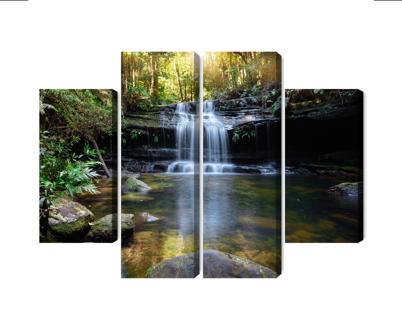 Ljuddämpande tavla - A waterfall in the bush