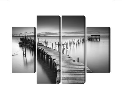 Ljuddämpande tavla - A dilapidated pier