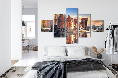 Ljuddämpande tavla - Gdansk motlawa at sunrise