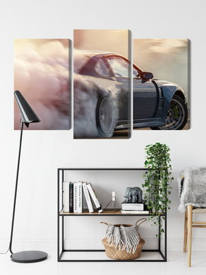 Ljuddämpande tavla - Sports car in a cloud