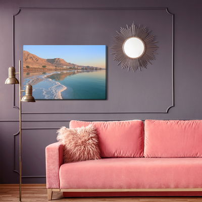 Ljuddämpande tavla - Mountain landscape by the sea