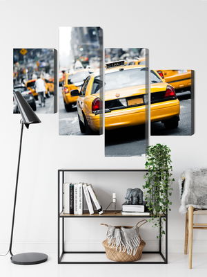 Ljuddämpande tavla - Taxis on the streets of new