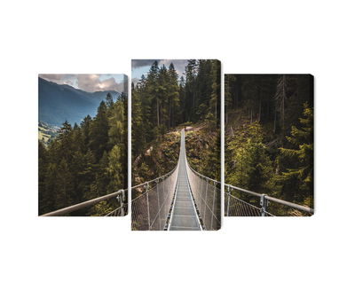 Ljuddämpande tavla - Suspension bridge in a 3d