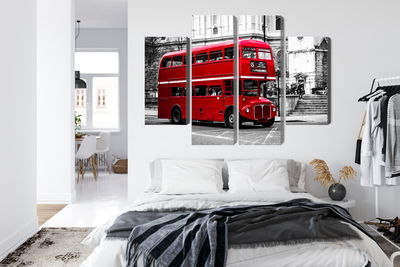 Ljuddämpande tavla - A double decker bus in London