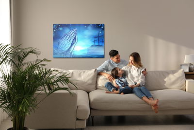 Ljuddämpande tavla - Three crosses on the hill