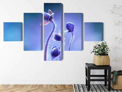 Ljuddämpande tavla - Delicate flowers on a macro