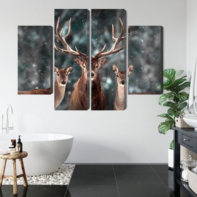 Ljuddämpande tavla - A deer and two does