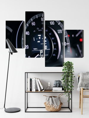 Ljuddämpande tavla - Modern car speedometer