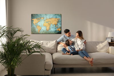 Ljuddämpande tavla - The world map