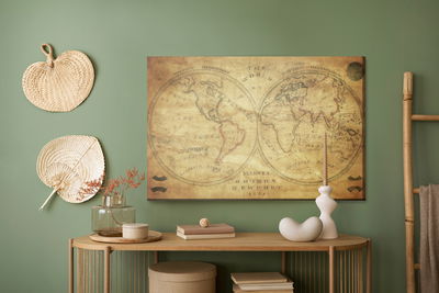 Ljuddämpande tavla - Historical map of the world