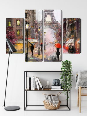 Ljuddämpande tavla - View of the street of Paris