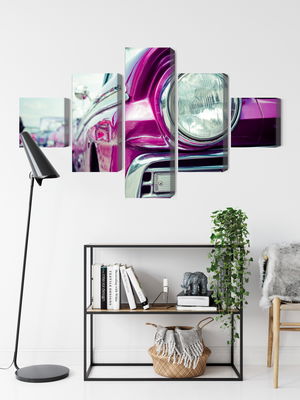 Ljuddämpande tavla - Retro style car headlight