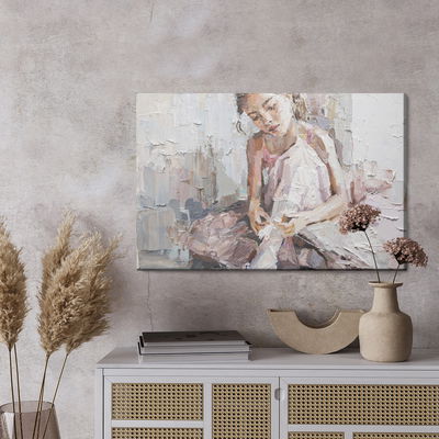 Ljuddämpande tavla - Little ballerina with curly