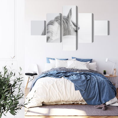 Ljuddämpande tavla - Andalusian horse in the fog