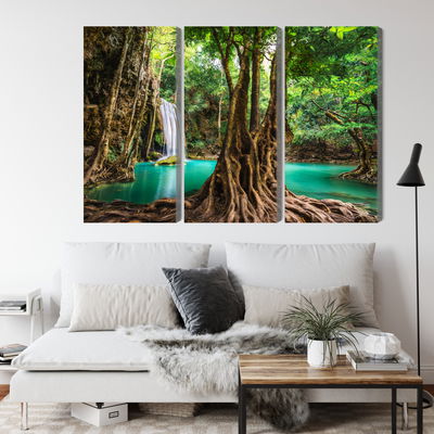 Ljuddämpande tavla - Erawan waterfalls