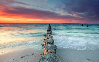 Ljuddämpande tavla - Beautiful sunset over