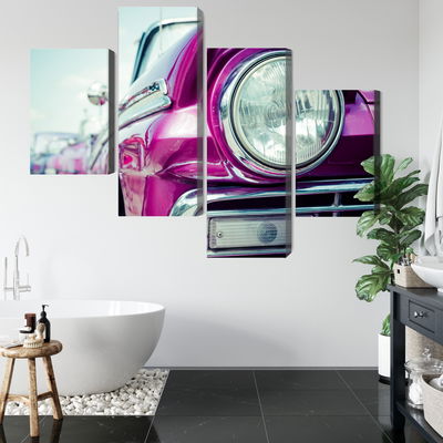 Ljuddämpande tavla - Retro style car headlight