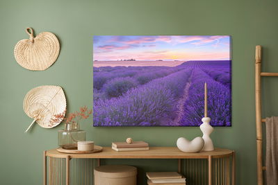 Ljuddämpande tavla - Lavender field