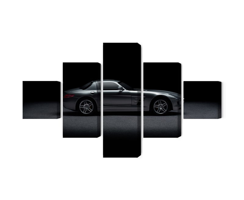 Ljuddämpande tavla - Sports car on a dark