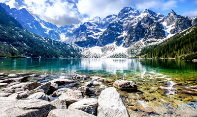 Ljuddämpande tavla - Lake morskie oko 3d