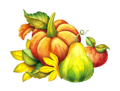 Ljuddämpande tavla - Autumn vegetables