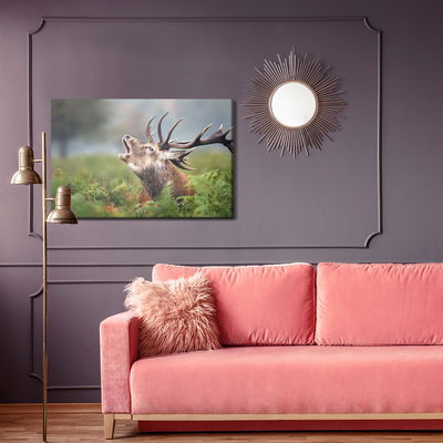 Ljuddämpande tavla - A roaring deer