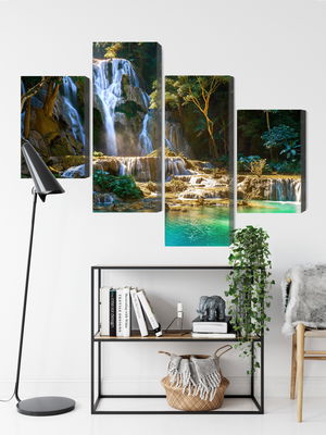 Ljuddämpande tavla - Kuang si waterfall