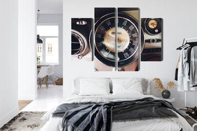 Ljuddämpande tavla - The dashboard in an old car