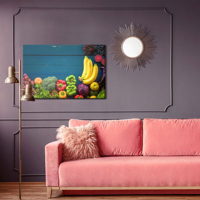 Ljuddämpande tavla - Vegetables and fruits