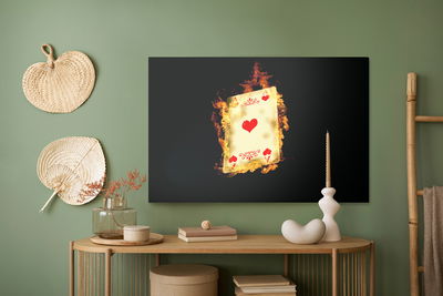 Ljuddämpande tavla - Ace in flames