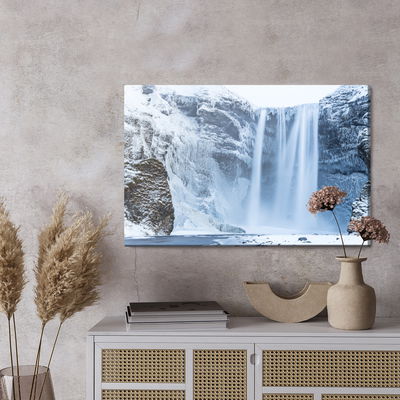 Ljuddämpande tavla - Waterfall in winter