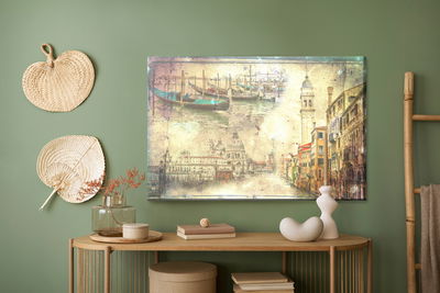 Ljuddämpande tavla - Venice in vintage style