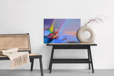 Ljuddämpande tavla - Abstract boat