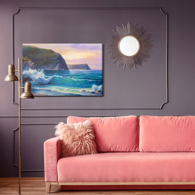 Ljuddämpande tavla - The sea in the morning