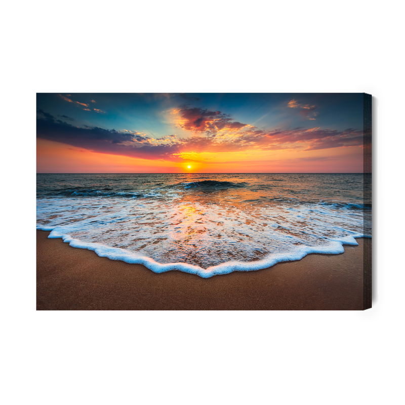 Ljuddämpande tavla - Sunset at the sea