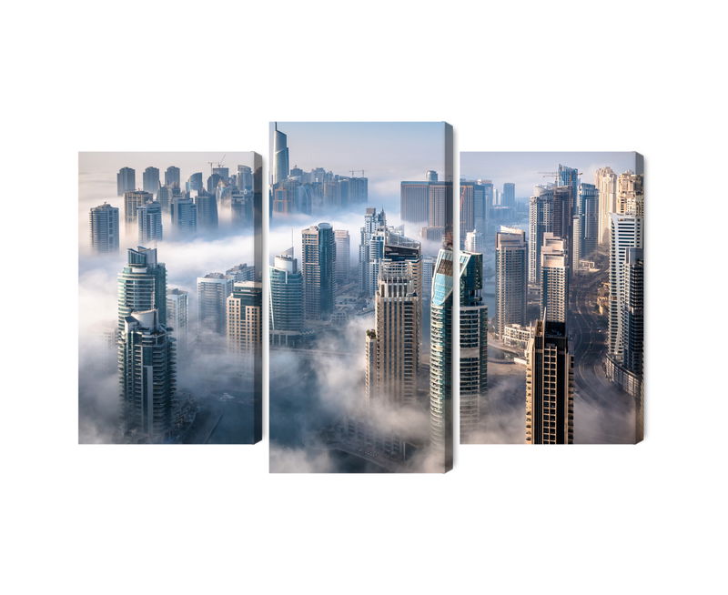 Ljuddämpande tavla - Dubai city panorama