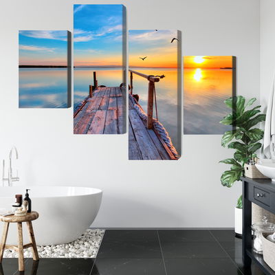 Ljuddämpande tavla - West by the lake