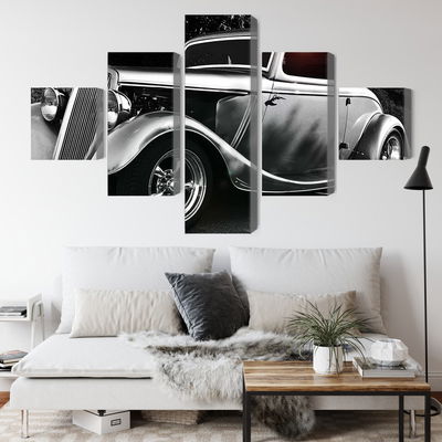 Ljuddämpande tavla - Vintage style hot rod car
