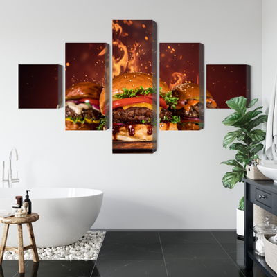 Ljuddämpande tavla - Tasty burgers
